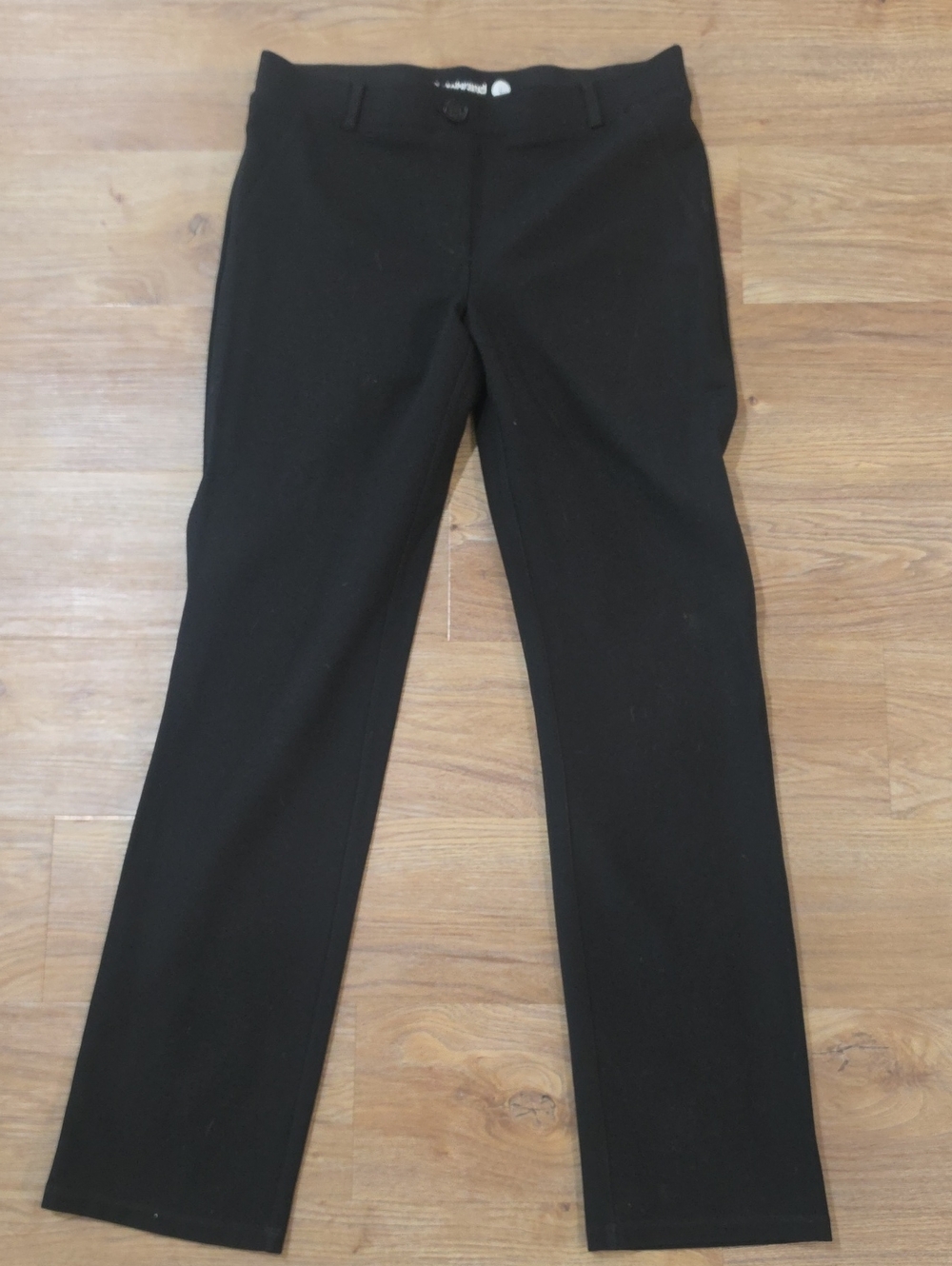 NEW! Betabrand Women's Black Straight-Leg Trousers, L